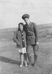 Joseph Porto and his niece, Frances (Checkler) Lacetola during WW II