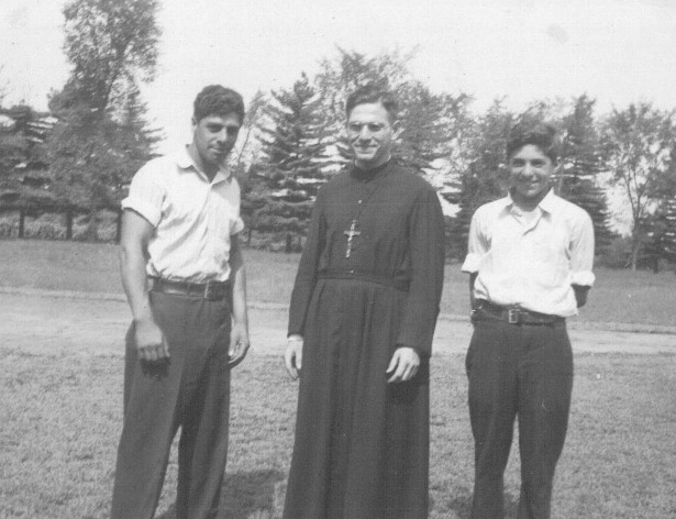Tom and Joe Porto with John Scalfano (Father Blaize).