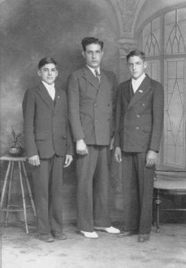 Confirmation photo of Vincent and Joseph Porto